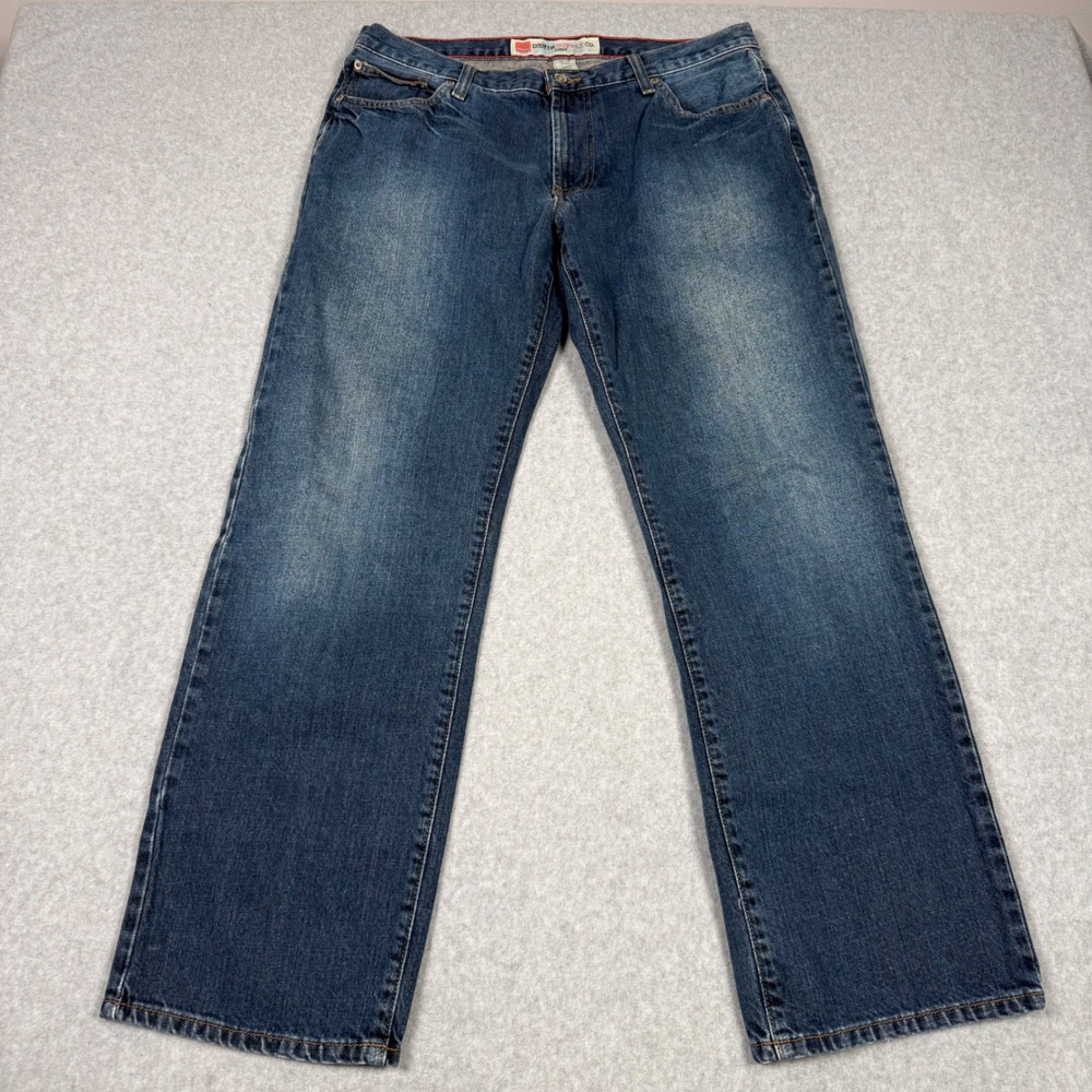 Mossimo Denim Supply Co Vintage Y2K Logan Jeans Loose Straight Leg Blue 36x32